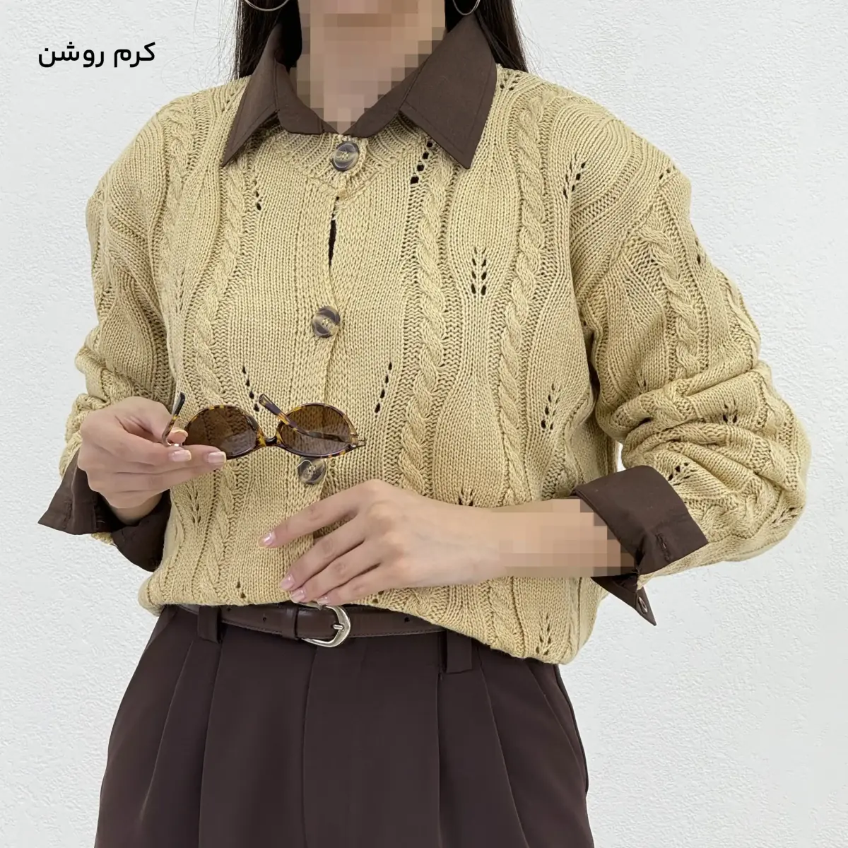 کاردیگان زنانه جلو دکمه پیچ‌دار | آی بولک