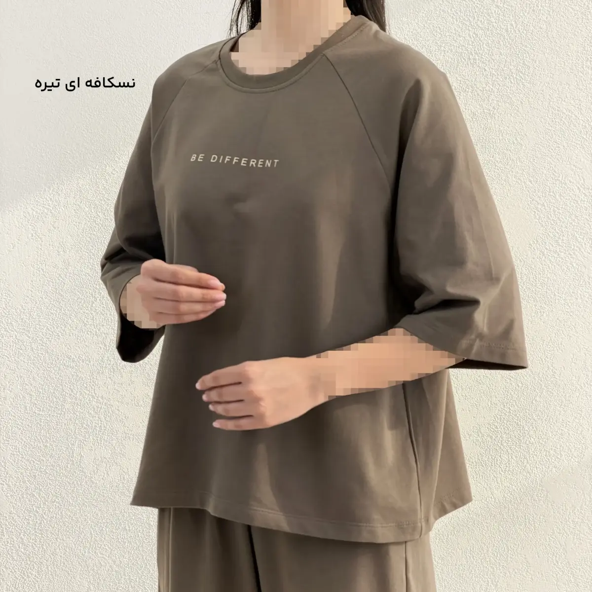 تیشرت باکسی زنانه نخ و پنبه | آی بولک