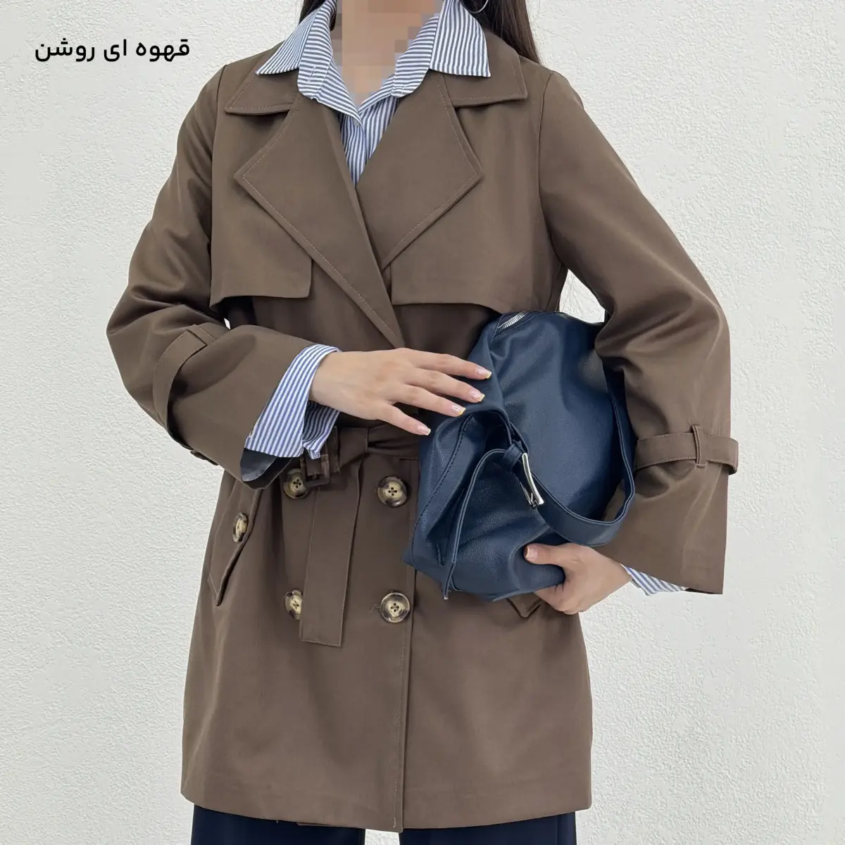 ترنچ کت زنانه کتان | آی بولک