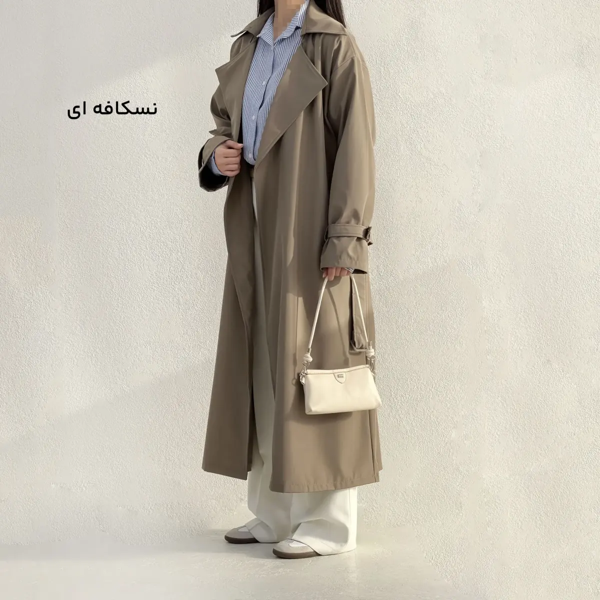 ترنچ کت بلند زنانه سانتانا | آی بولک
