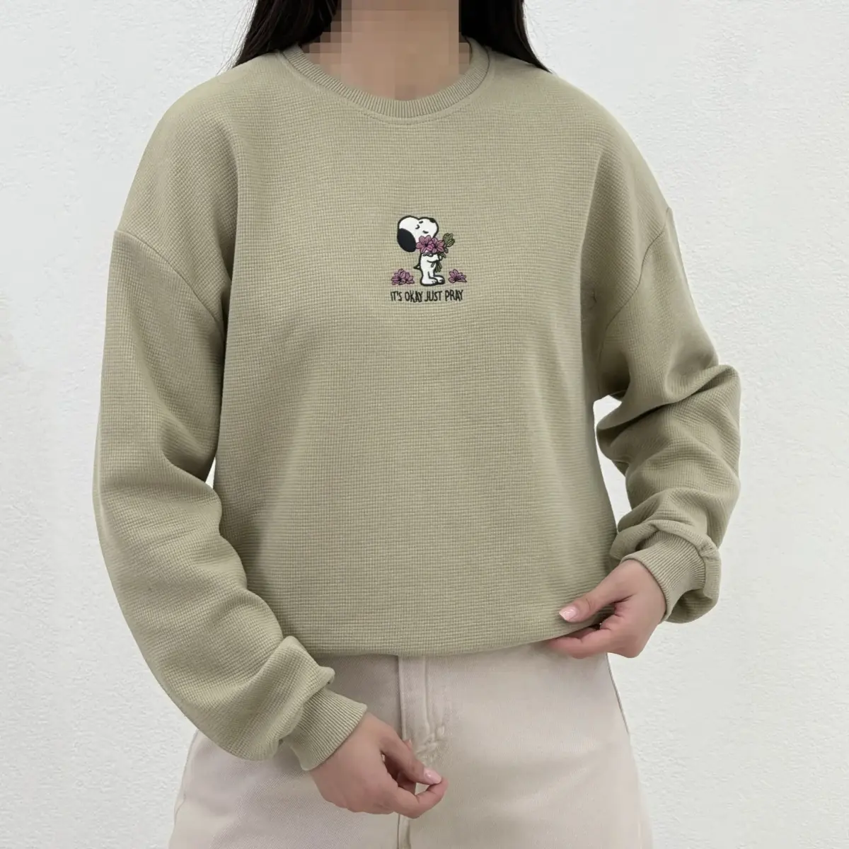 بلوز زنانه بیسکویتی طرح Snoopy | آی بولک