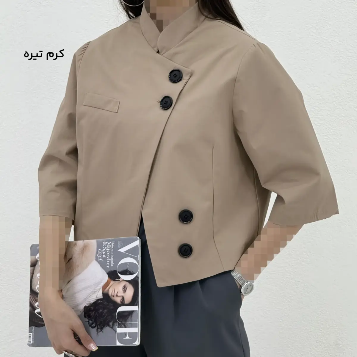 کت کوتاه زنانه کتان زارا  | آی بولک