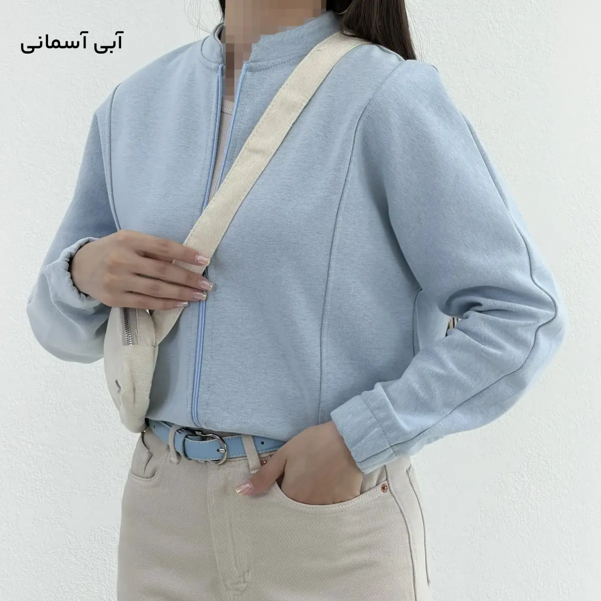 سویشرت زنانه یقه فرنچ لاکرا | آی بولک
