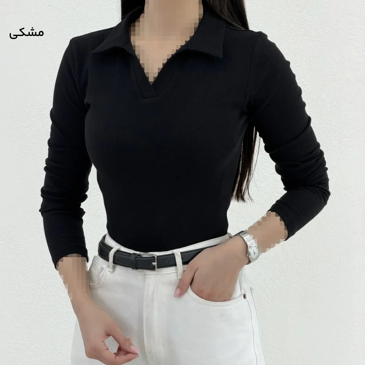 پولوشرت زنانه یقه شکاری کبریتی | آی بولک