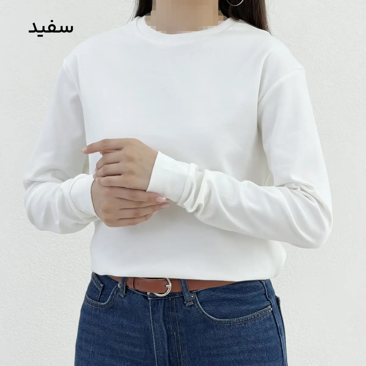 بلوز دورس زنانه یقه گرد بیسیک | آی بولک