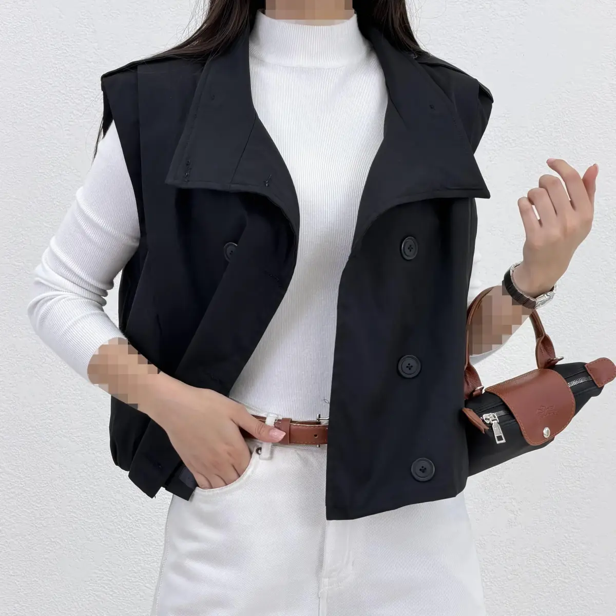 وست زنانه حلقه ای کتان زارا | آی بولک