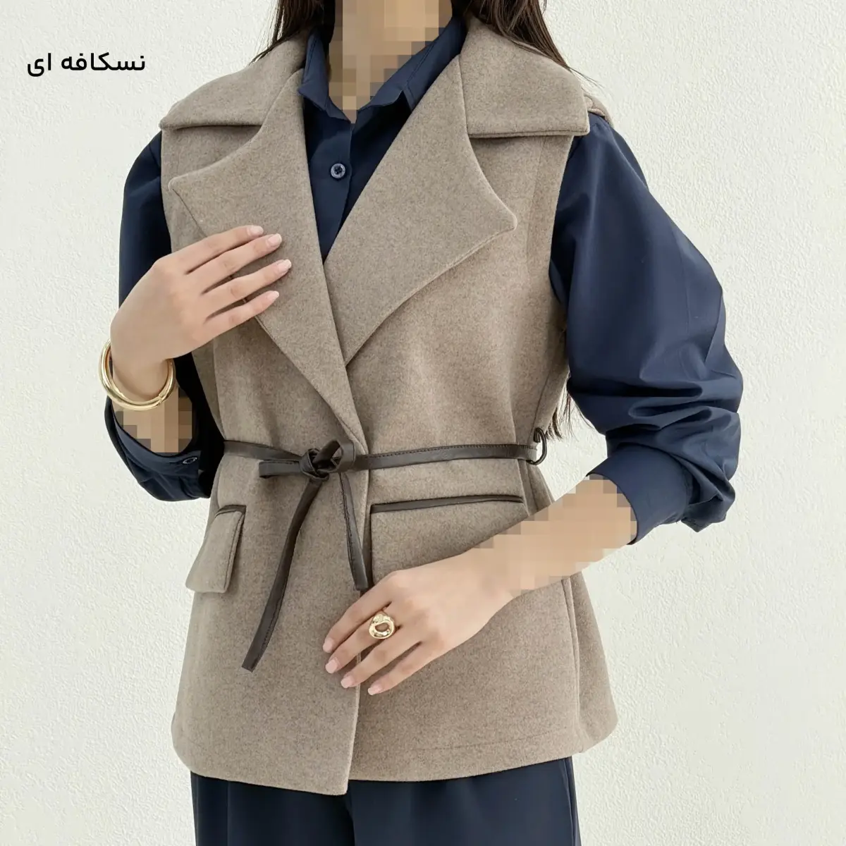 وست زنانه فوتر کمربند دار | آی بولک