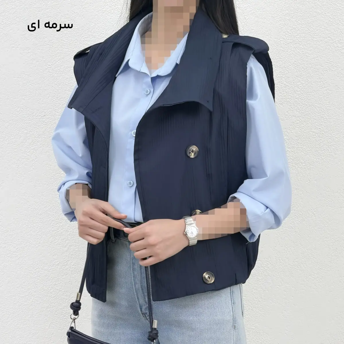 وست زنانه یقه ایستاده کرکره ای | آی بولک