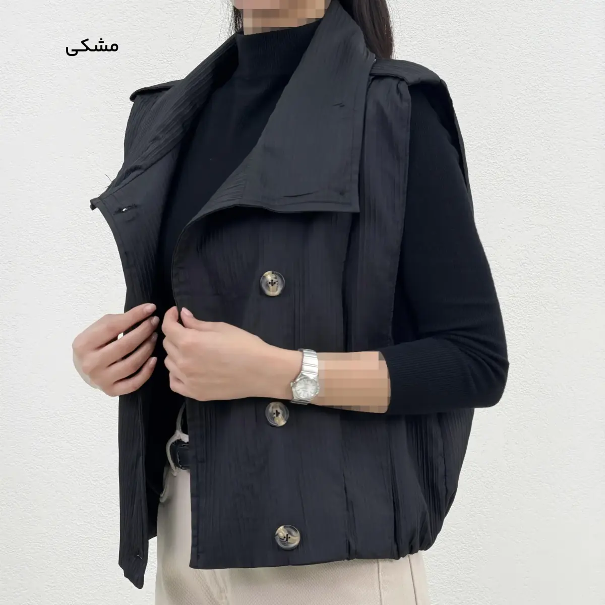 وست زنانه یقه ایستاده کرکره ای | آی بولک