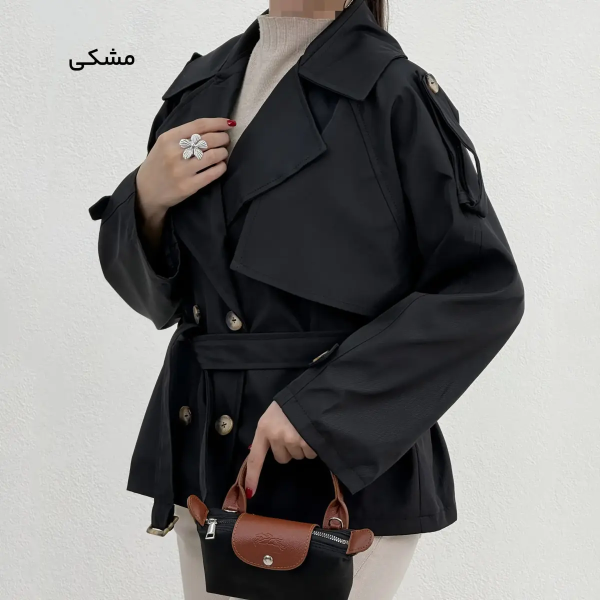 ترنچ کت کوتاه زنانه کارول | آی بولک