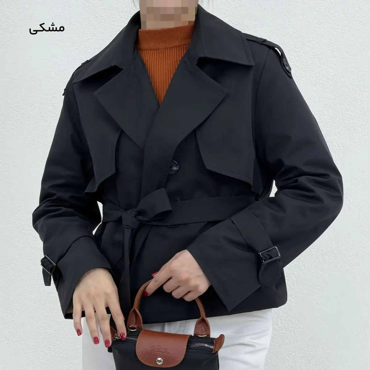 ترنچ کت کوتاه زنانه سانتانا | آی بولک