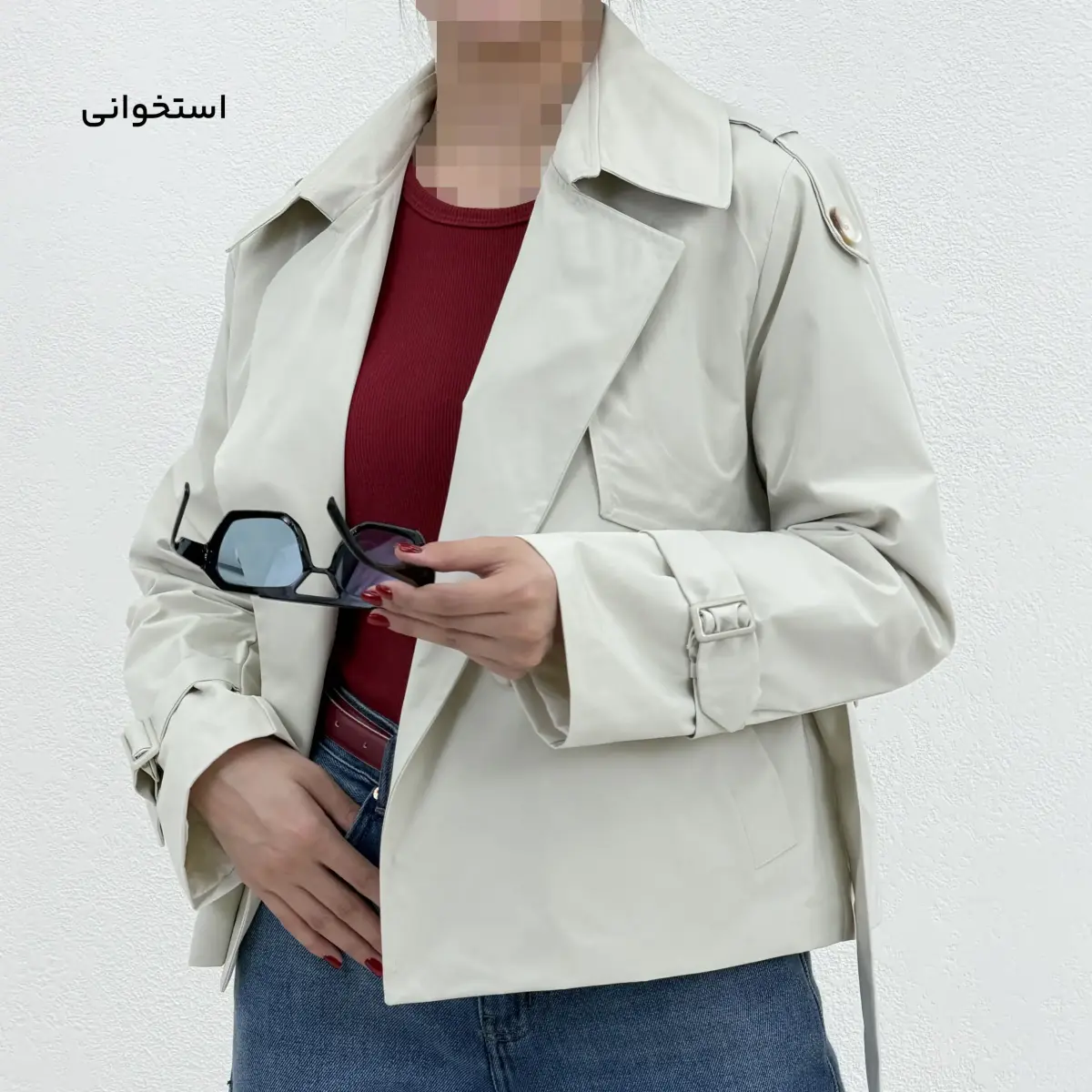 ترنچ کت کوتاه زنانه سانتانا | آی بولک