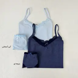 ست تاپ و شورت زنانه لب توری | آی بولک