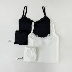 ست تاپ و شورت زنانه لب توری | آی بولک