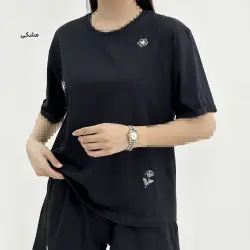 تیشرت زنانه طرح Flower | آی بولک