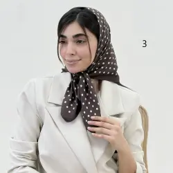 مینی اسکارف زنانه خالخالی تویل | آی بولک