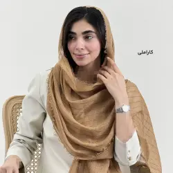 شال زنانه نخی رگه شاین دار | آی بولک
