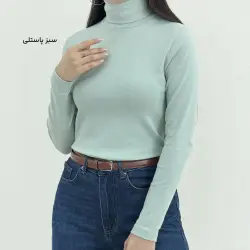 بلوز زنانه یقه اسکی ویسکوز | آی بولک