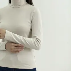 بلوز زنانه یقه اسکی ویسکوز | آی بولک