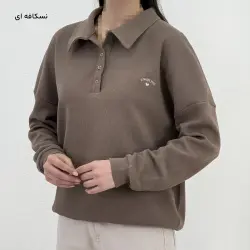 بلوز زنانه جلو دکمه بیسکویتی رنگی | آی بولک