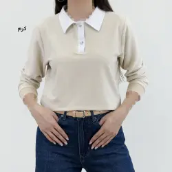 بلوز زنانه یقه دار بازل | آی بولک