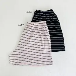 شورتک زنانه کمرکش راه راه | آی بولک