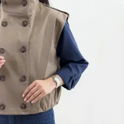 وست زنانه حلقه ای کتان زارا | آی بولک