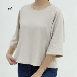 تیشرت زنانه آستین رگلان بیسکویتی | آی بولک