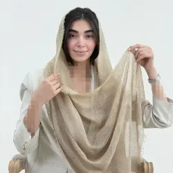 شال زنانه لینن حصیری | آی بولک